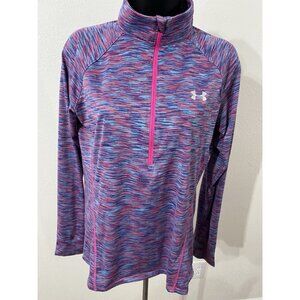 Under Armour Womens Size S/M 1/4 Zip  Loose Long Sleeve  Top Pullover Multicolor